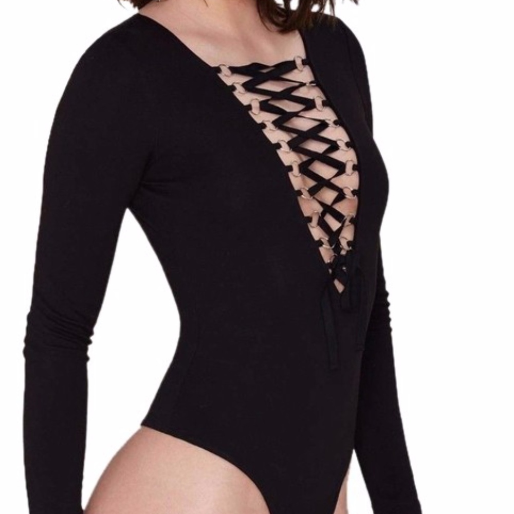 black bodysuit